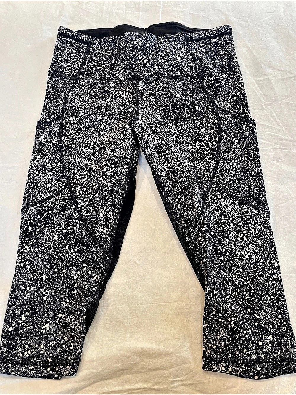 lululemon Pace Rival Crop *22" Women's Speckled Mesh Panel Leggings